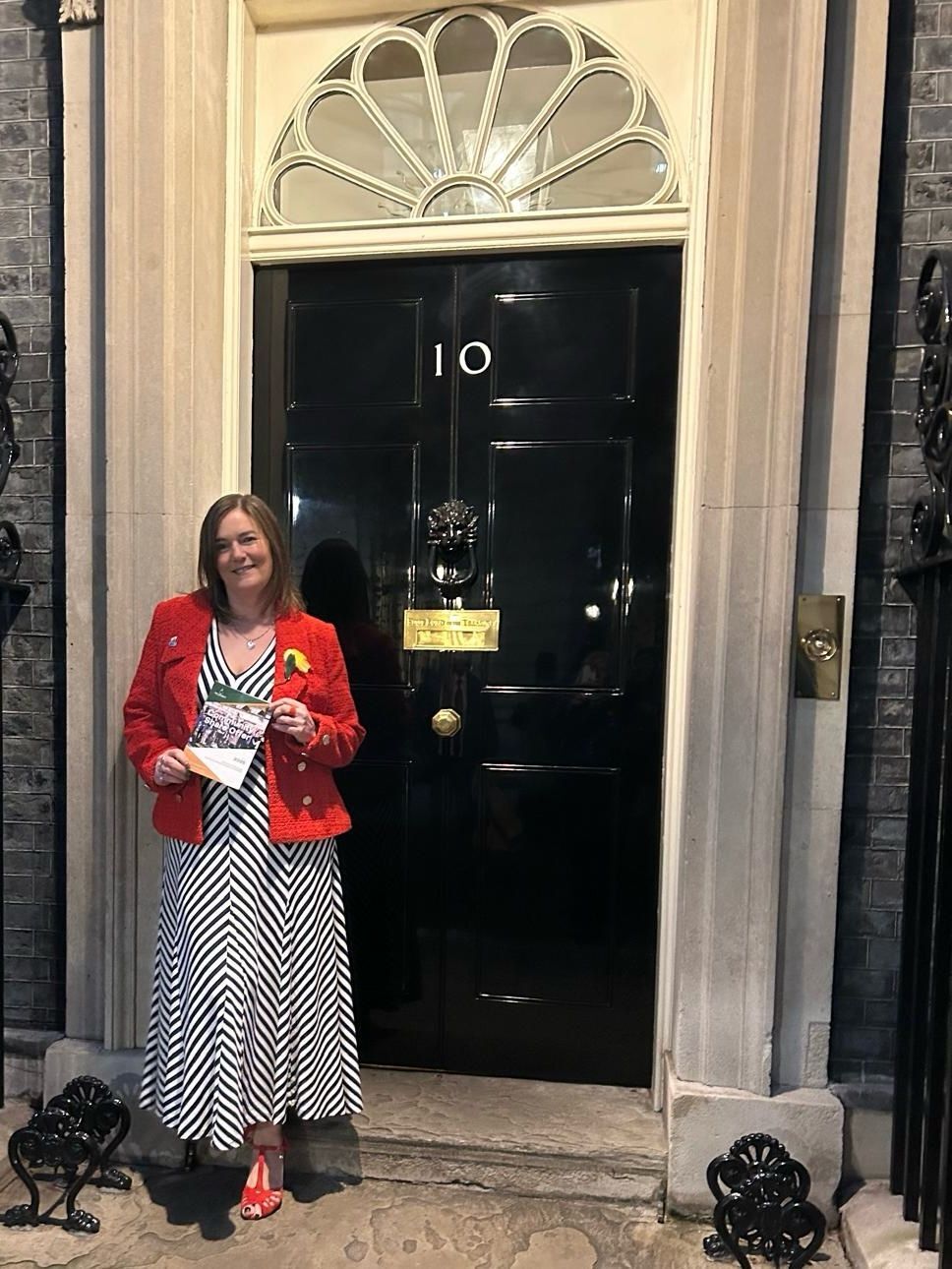 Chair outside No 10